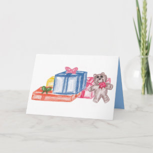 Colourful Christmas Gifts Holiday Card