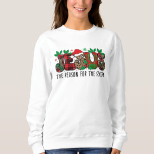 Colourful Christmas Jesus  Sweatshirt