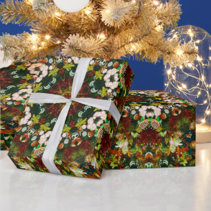Colourful Christmas Kaleidoscope Wrapping Paper