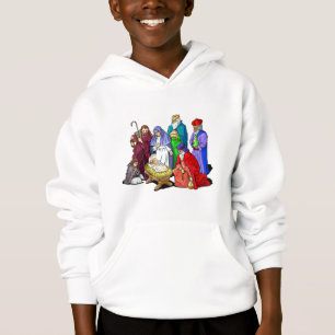 Colourful Christmas Nativity Scene