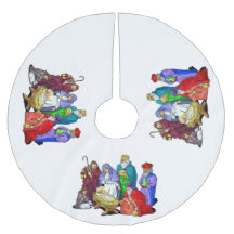Colourful Christmas Nativity Scene