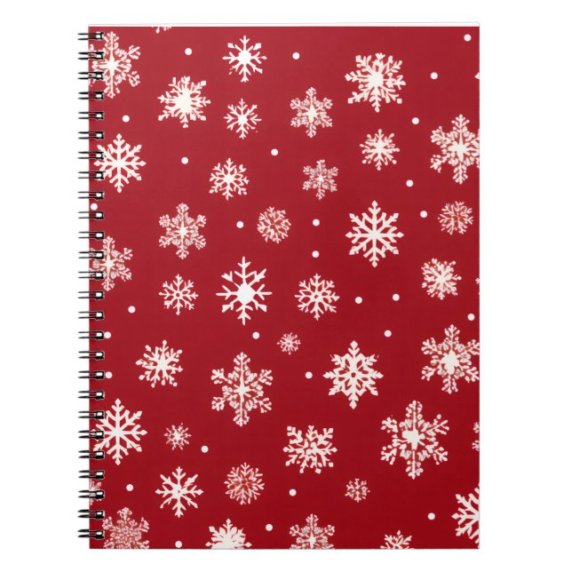 Colourful Christmas Notebook – Festive Winter Desi (Front)