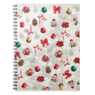 Colourful Christmas Notebook – Festive Winter Desi