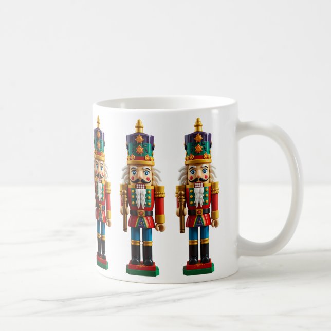 Colourful Christmas Nutcracker Toy Coffee Mug (Right)