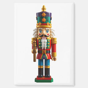 Colourful Christmas Nutcracker Toy Magnet