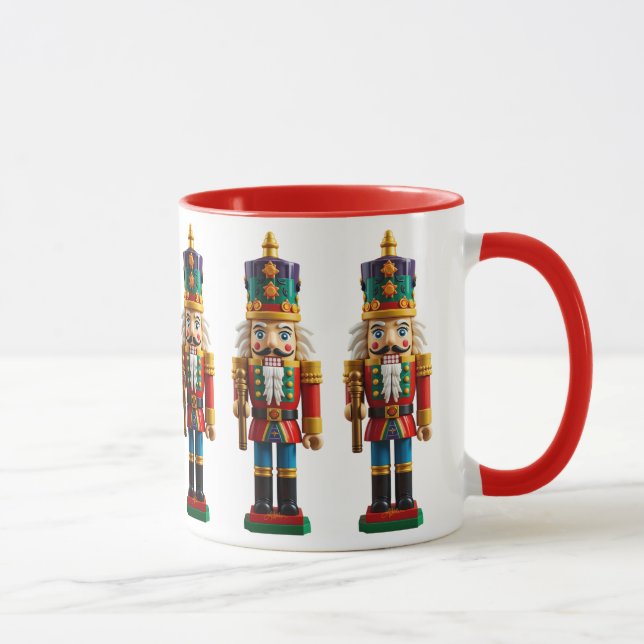 Colourful Christmas Nutcracker Toy Mug (Right)