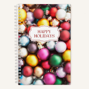 Colourful Christmas Ornament Notebook