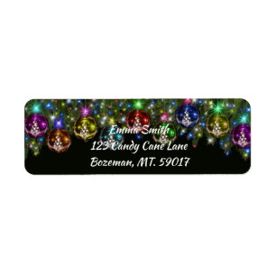Colourful Christmas Ornament return address