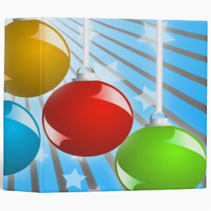 colourful christmas ornaments notebook-01 binder