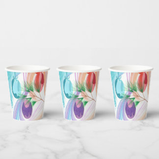 Colourful Christmas Ornaments Paper Cups