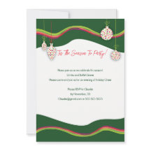 Colourful Christmas Party invitation
