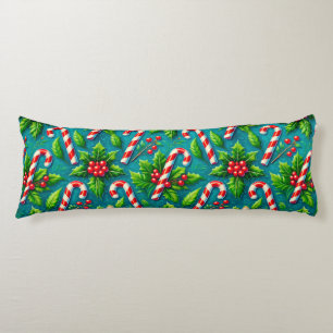 Colourful christmas pattern body pillow