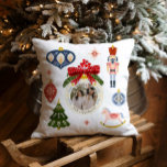 Colourful Christmas Photo Decorative Pillow<br><div class="desc">Colourful Christmas Decorative Photo Pillow. Click Personalize to Edit your Name and photo. A perfect grandparent's gift or as your Christmas family home decor.</div>