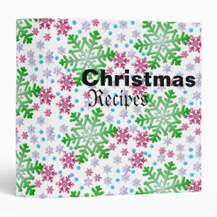 Colourful Christmas Recipe Binder