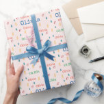 Colourful Christmas Repeating Name Personalized Wrapping Paper<br><div class="desc">Colourful Christmas Repeating Name Personalized Wrapping Paper is a colourful wrapping paper with text and a Christmas tree. You can change the text and the initial.</div>