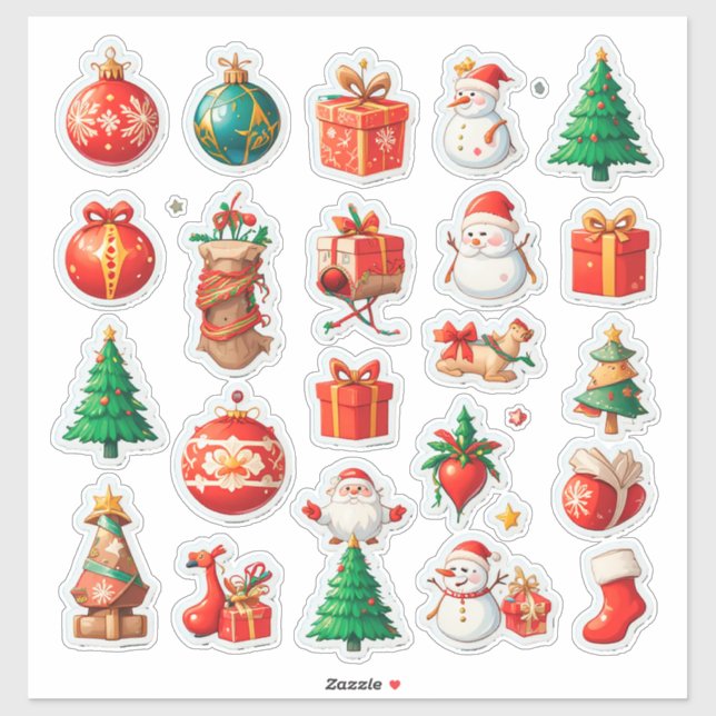 Colourful Christmas Set (Sheet)