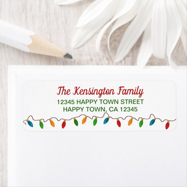 Colourful Christmas String Lights | Festive Holida (Insitu)