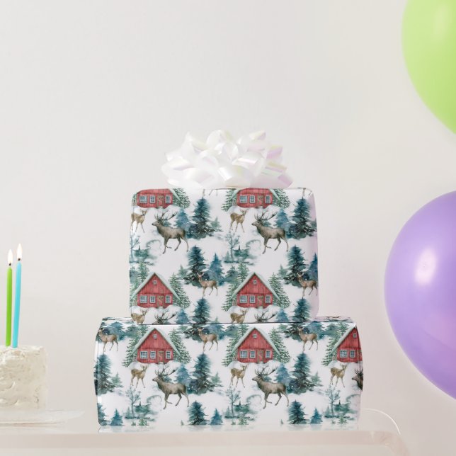 Colourful Christmas symbols pattern 3 Wrapping Paper (Party Gifts)