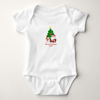 colourful Christmas T-shirt  Baby Bodysuit