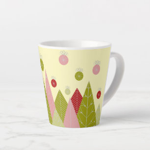 Colourful Christmas Tree  Latte Mug