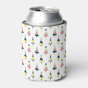 Colourful Christmas  tree pattern Can Cooler