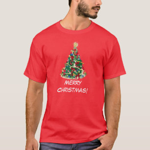 Colourful Christmas Tree: Vector Art: T-Shirt