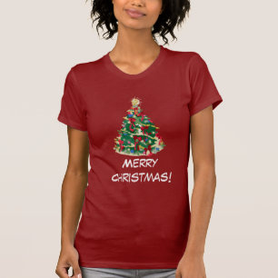 Colourful Christmas Tree: Vector Art: T-Shirt