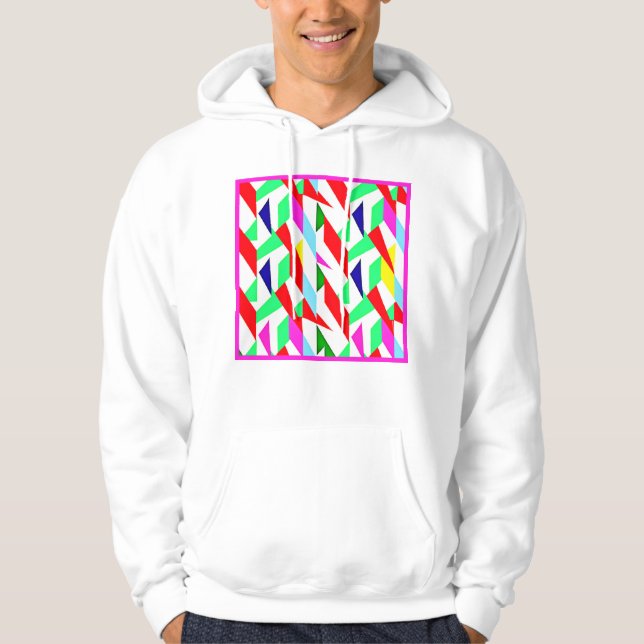 Colourful Chromatic Pattern Hoodie (Front)