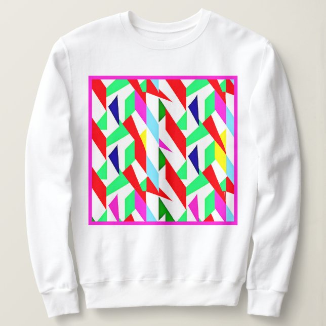 Colourful Chromatic Pattern Sweatshirt (Design Front)