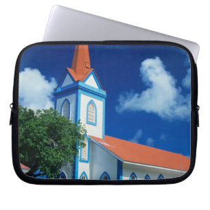 Colourful church on the island of Tahaa in the Laptop Sleeve