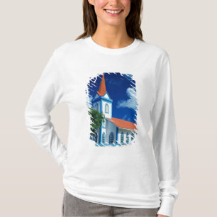 Colourful church on the island of Tahaa in the T-Shirt