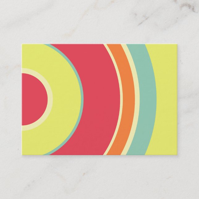 Colourful  Circle 01 Business Card (Front)
