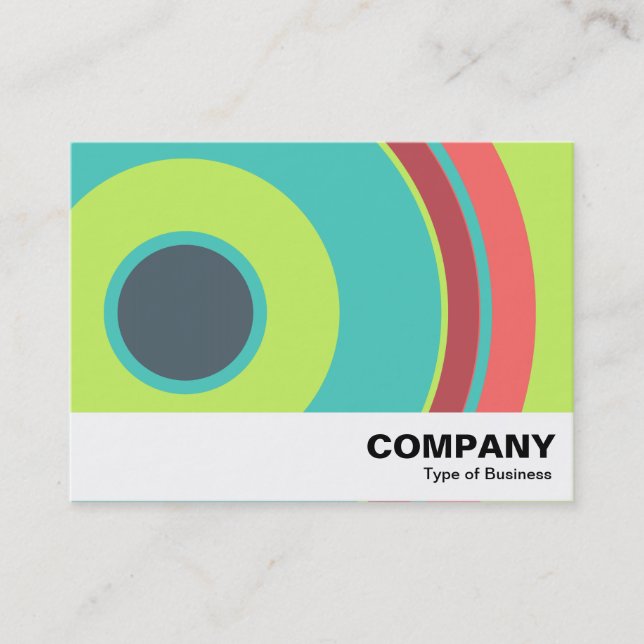 Colourful  Circle 04 Business Card (Front)