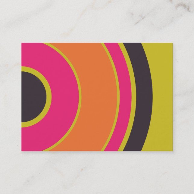 Colourful  Circle 06 Business Card (Front)