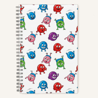 Colourful Circle Characters   Notebook