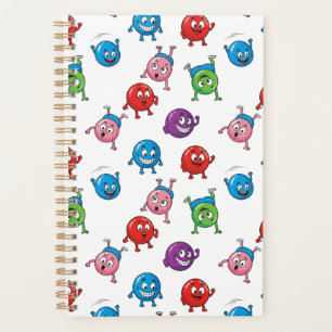 Colourful Circle Characters Planner