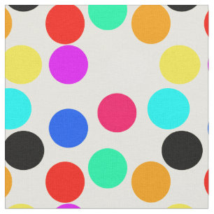 Colourful Circle Dots Fabric