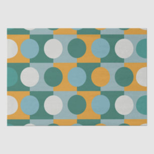Colourful Circle Half Circle Geometric Tissue Paper