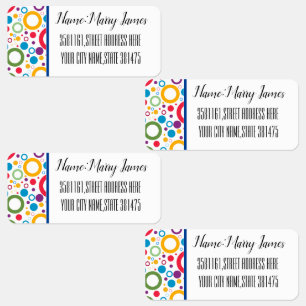 Colourful Circle Pattern Modern Name