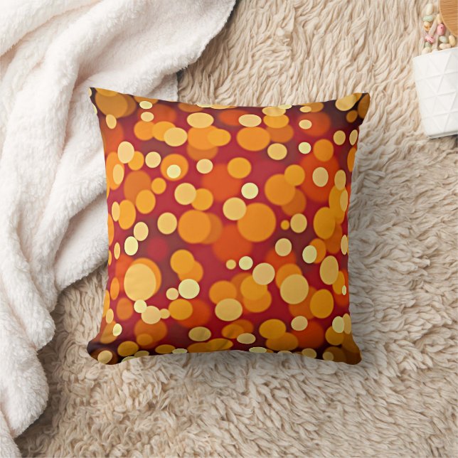 Colourful Circle Pattern Throw Pillow (Blanket)