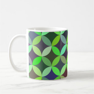 Colourful Circle Star Quilt Pattern  Coffee Mug