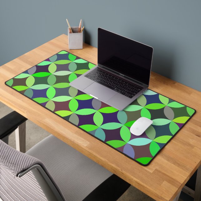 Colourful Circle Star Quilt Pattern Desk Mat (Office 2)
