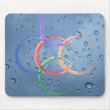 colourful circle with water drops