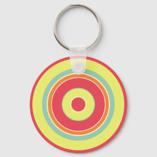 Colourful Circles 01 Keychain