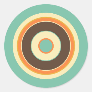 Colourful Circles 02 Classic Round Sticker