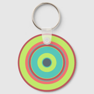 Colourful Circles 04 Keychain