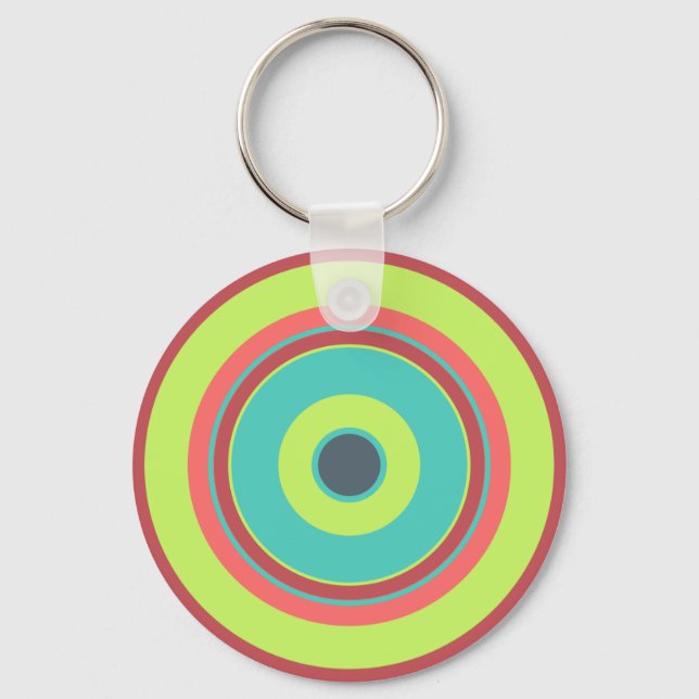 Colourful Circles 04 Keychain (Front)