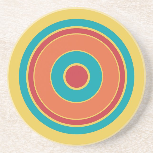 Colourful Circles 05 Coaster (Front)