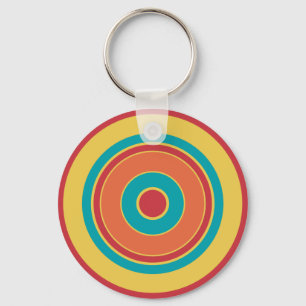 Colourful Circles 05 Keychain