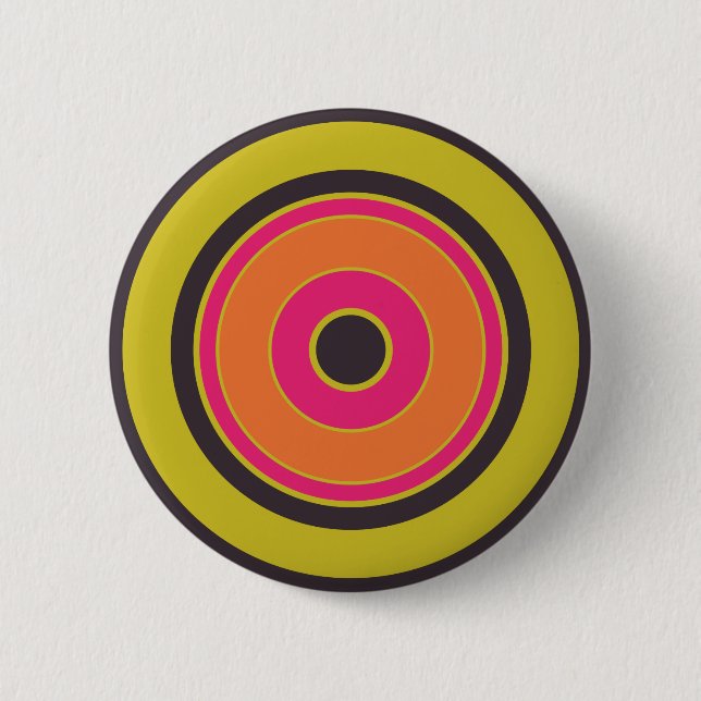 Colourful Circles 06 2 Inch Round Button (Front)
